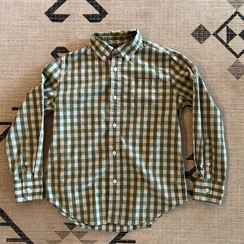 J.Crew Boys' Long-Sleeve Button Down, size 8
